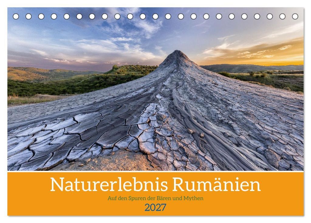 Naturerlebnis Rumänien - Auf den Spuren der Bären und Mythen (Tischkalender 2027 DIN A5 quer), CALVENDO Monatskalender