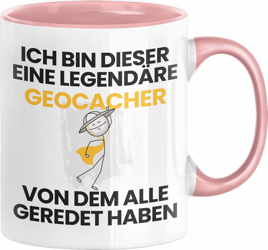Geocacher Geschenk Tasse Lustige Geschenkidee Geburtstag für Geocacher Ich Bin Dieser Legendäre Geocacher Von Dem Alle Geredet Haben Kaffee-Beche...