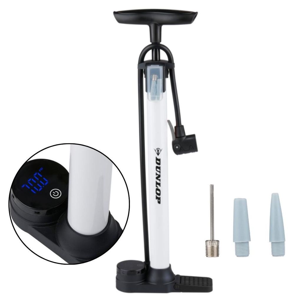 Dunlop Digitale Fahrradpumpe - Fahrrad Pumpe mit Digitalem Produktbild 