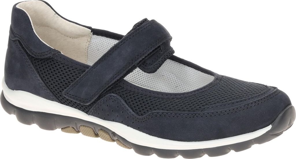 Gabor Comfort Ballerina - Rollingsoft Blau Leder/Synthetik : 41 : Normal Größe: 41 Weite: Normal