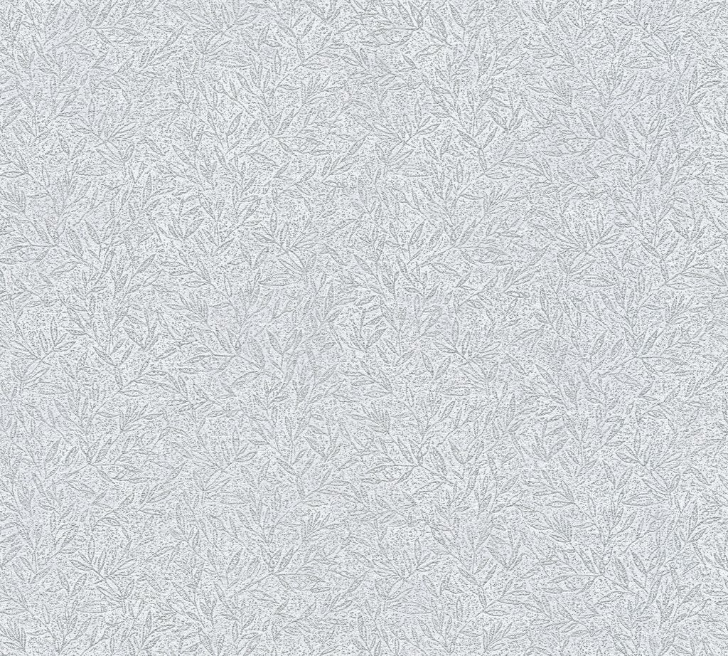 A.S. Création Blumentapete Attractive florale Tapete Vliestapete silber weiß 10,05 m x 0,53 m