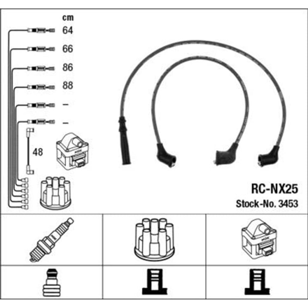 NGK Zündkabelsatz für Nissan Sunny Vanette