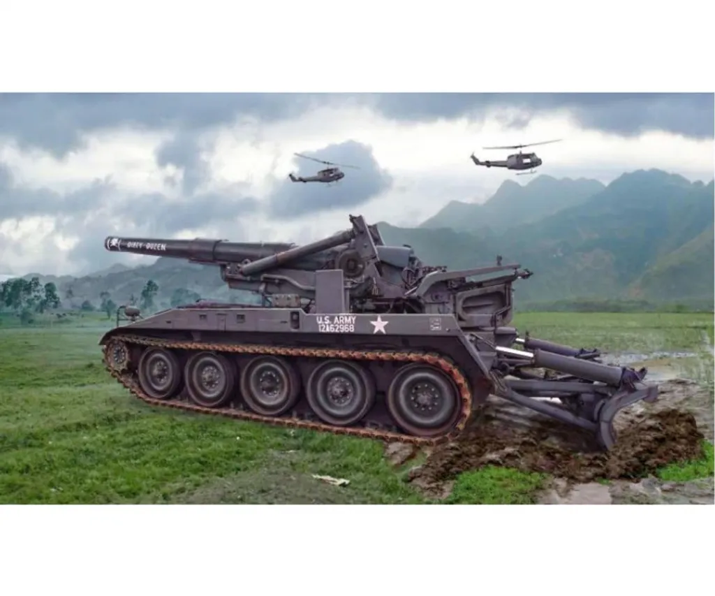 Kit Maquette M110 Howitzer pour Diorama Militaire 1:35 Italeri 6574