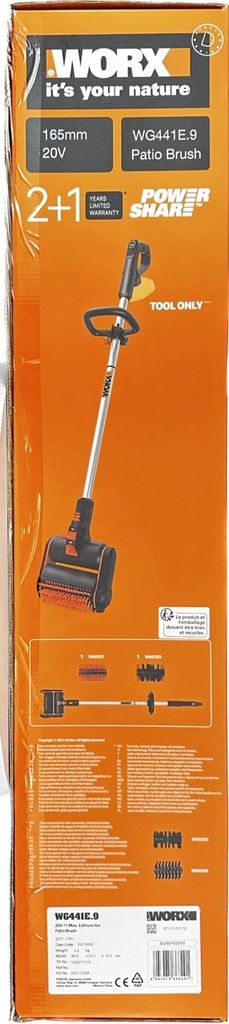 Worx Akku-Oberflächenbürste 20V Multi-Reiningsbürste ohne Produktbild 4
