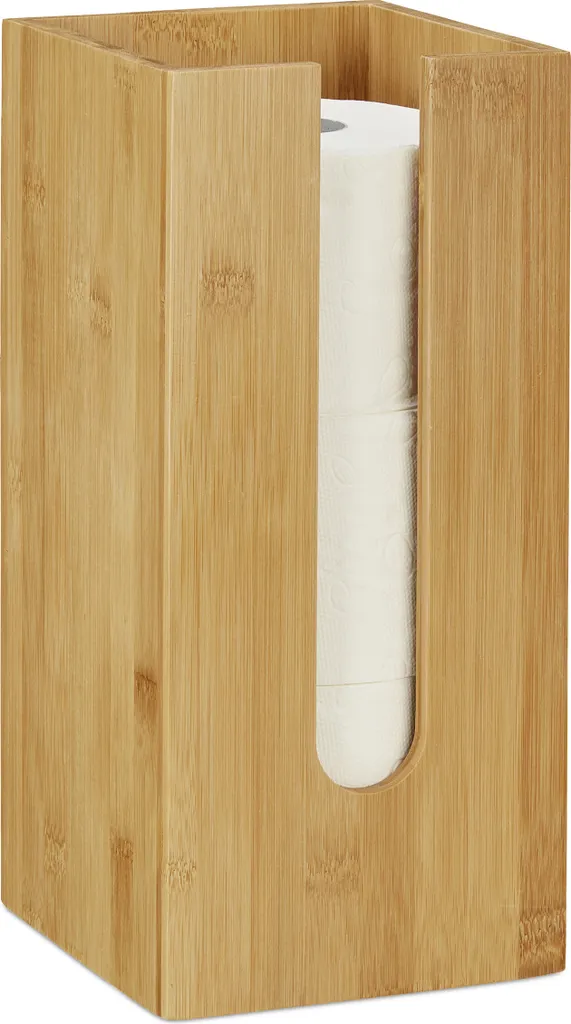 Distributore Carta Igienica RD2118 in Bambù Naturale | Elegante e Robusto