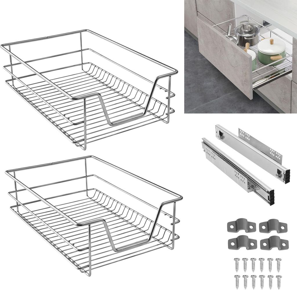 UISEBRT 2x kuchyňská zásuvka teleskopická zásuvka ložnice Obrázek produktu 
