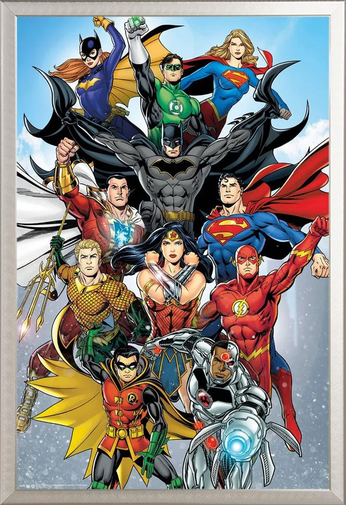 Maxi Poster DC Comics Rinascita + Cornice Shinsuke Argento - 1