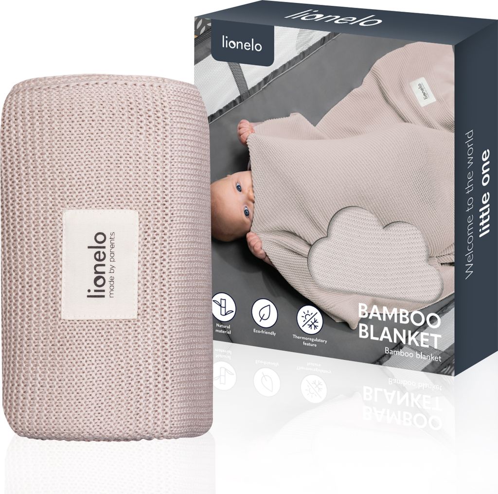 Lionelo dětská deka Novorozenecká bambusová deka, plyšová Obrázek produktu 1