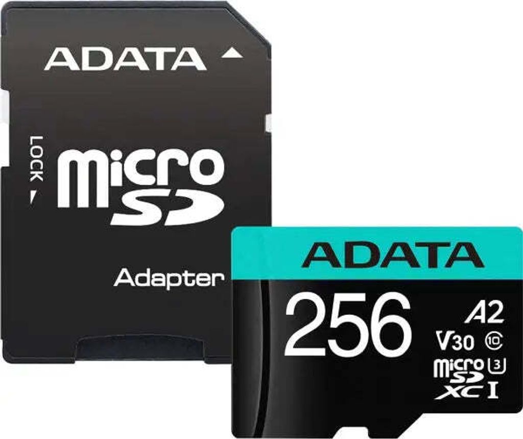 ADATA Premier Pro, 256 GB, MicroSDXC, Klasa 10, UHS-I, 100 Zdjęcie produktu 