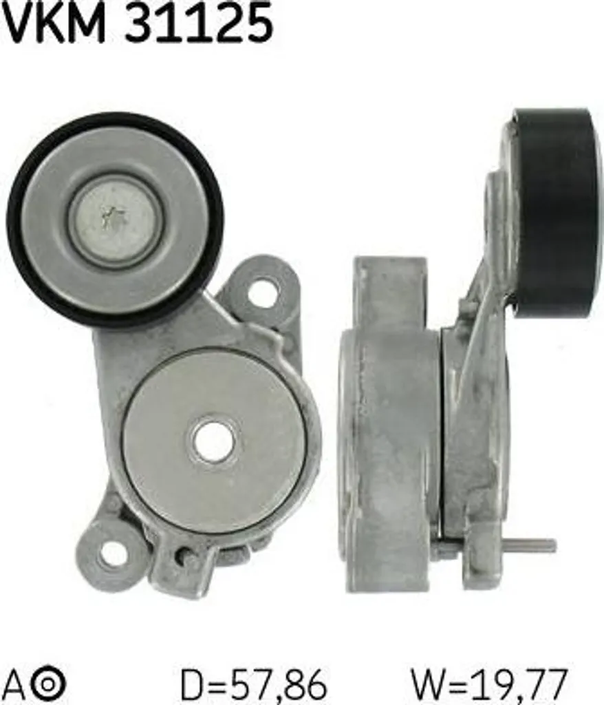 Tendeur de courroie SKF VKM 31125 pour entretien Jetta, Beetle et Passat
