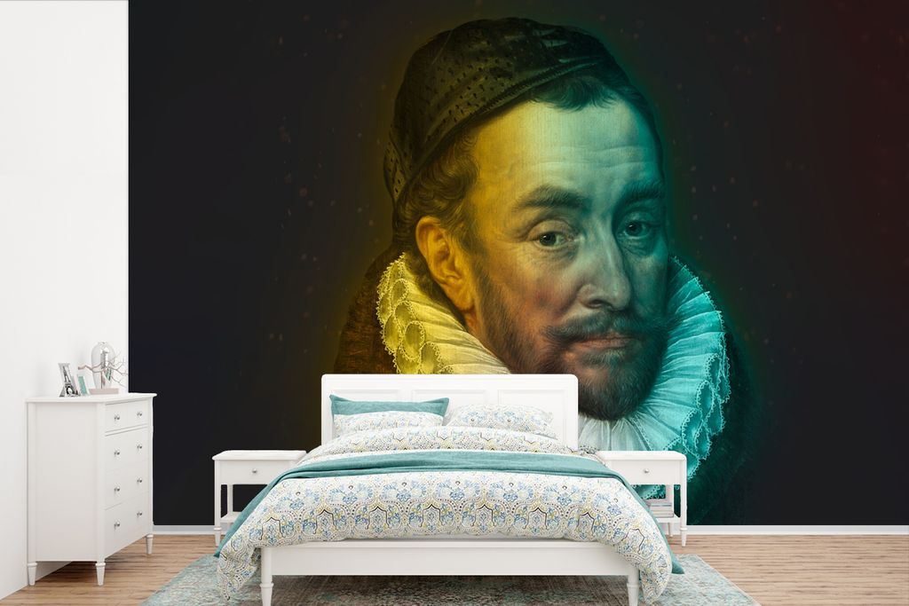MuchoWow Fototapete für Wohnzimmer oder Schlafzimmer Wandtapete Vinyl Motivtapete Wilhelm von Oranien - Adriaen Thomasz - Farben - 420x280 cm - ...