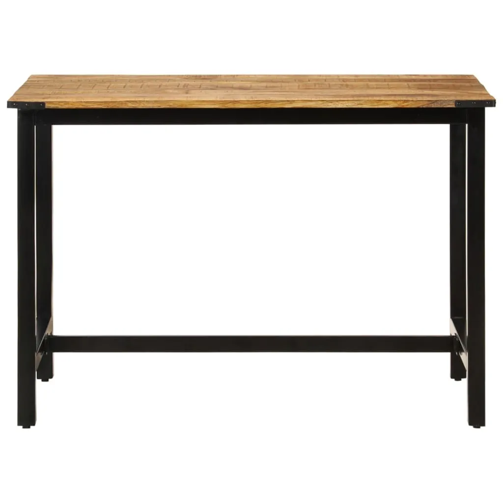 Table à Manger pour Petits Espaces 110 cm en Bois Massif Design Moderne