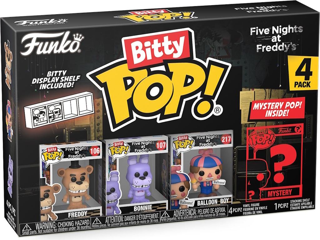 Five Night at Freddy's - Freddy Bonnie Ballon Boy 4er Pack  Produktbild 