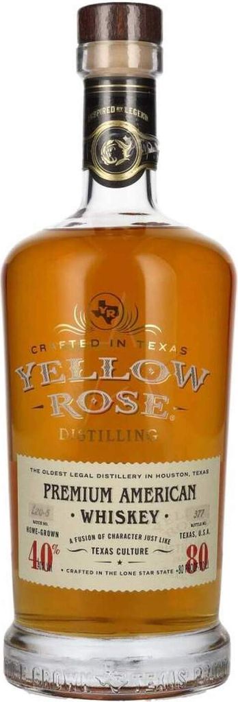 Yellow Rose PREMIUM AMERICAN Whiskey 40,00 % 0,70 Liter