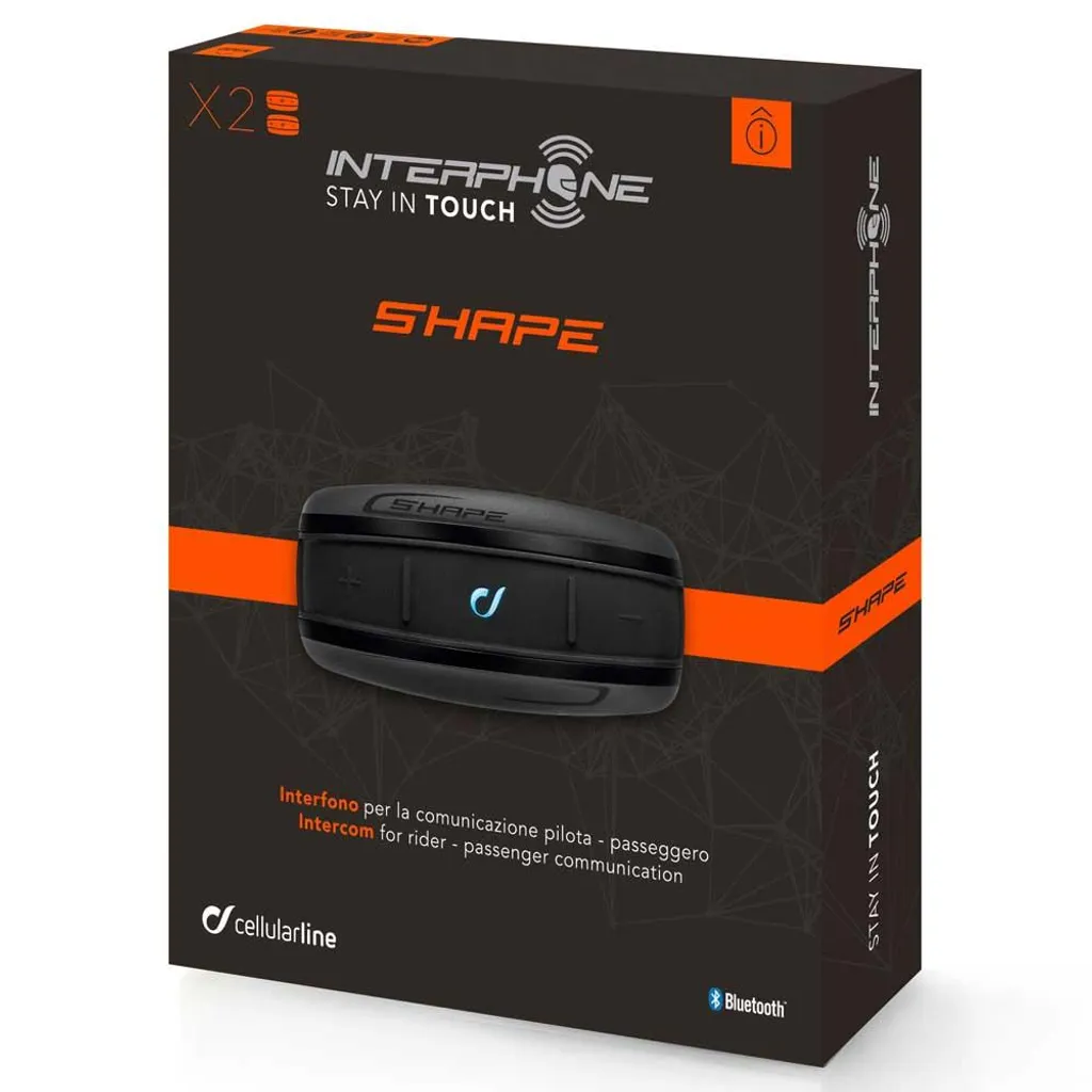 Interphone Cellular Line Moto Shape Duo : Kit Bluetooth Double Complet - 9