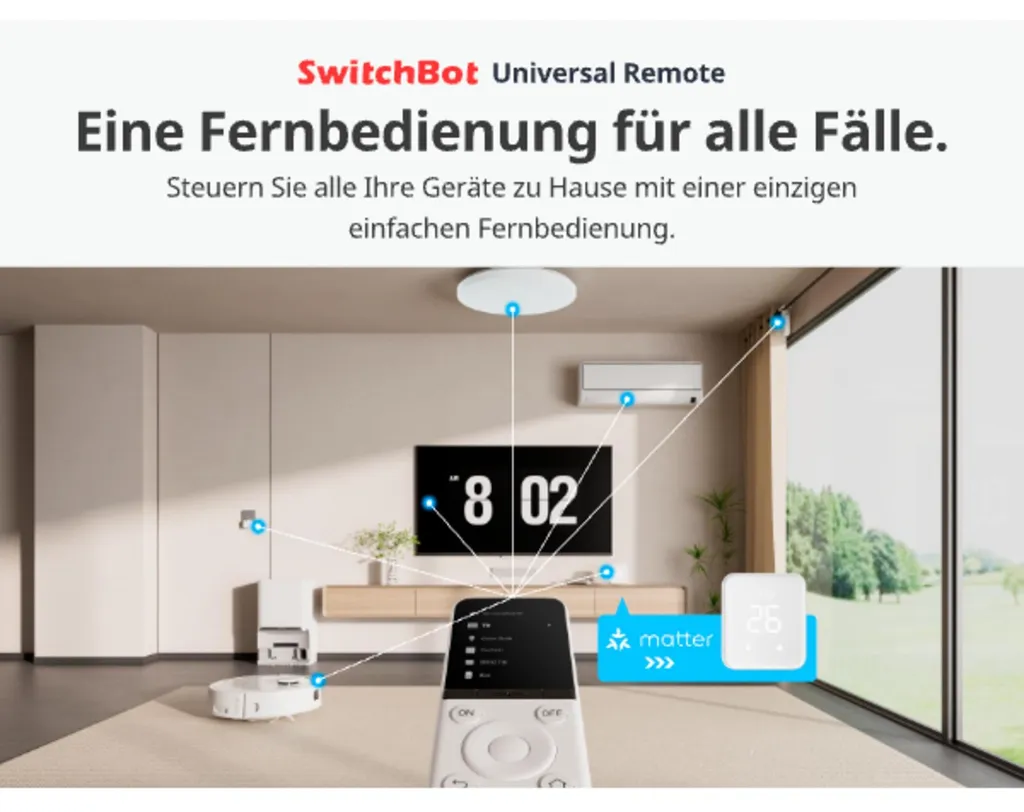 Télécommande SwitchBot All-in-One : Contrôlez IR, Bluetooth et Scènes Smart - 2