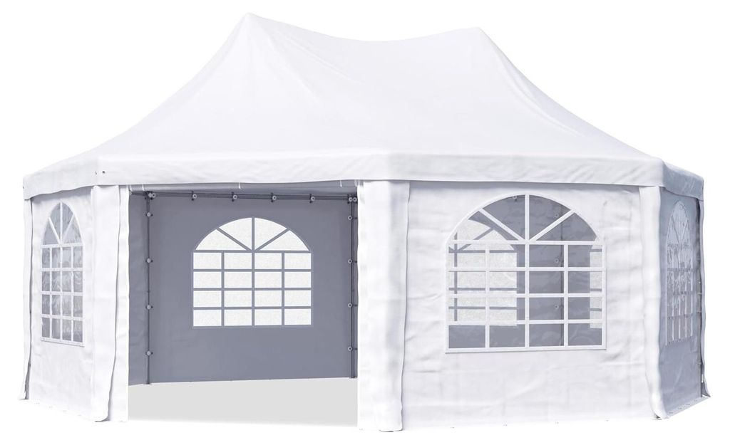TOOLPORT Gazebo a pagoda 6x6 m con finestre - robusto telo Immagine del prodotto 