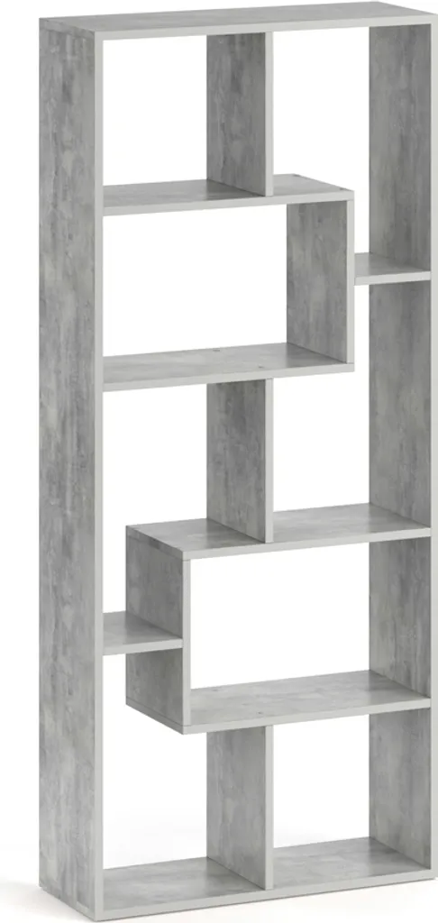 Bibliothèque séparateur d'espace Vicco Noa gris 160,6 x 67,2 cm