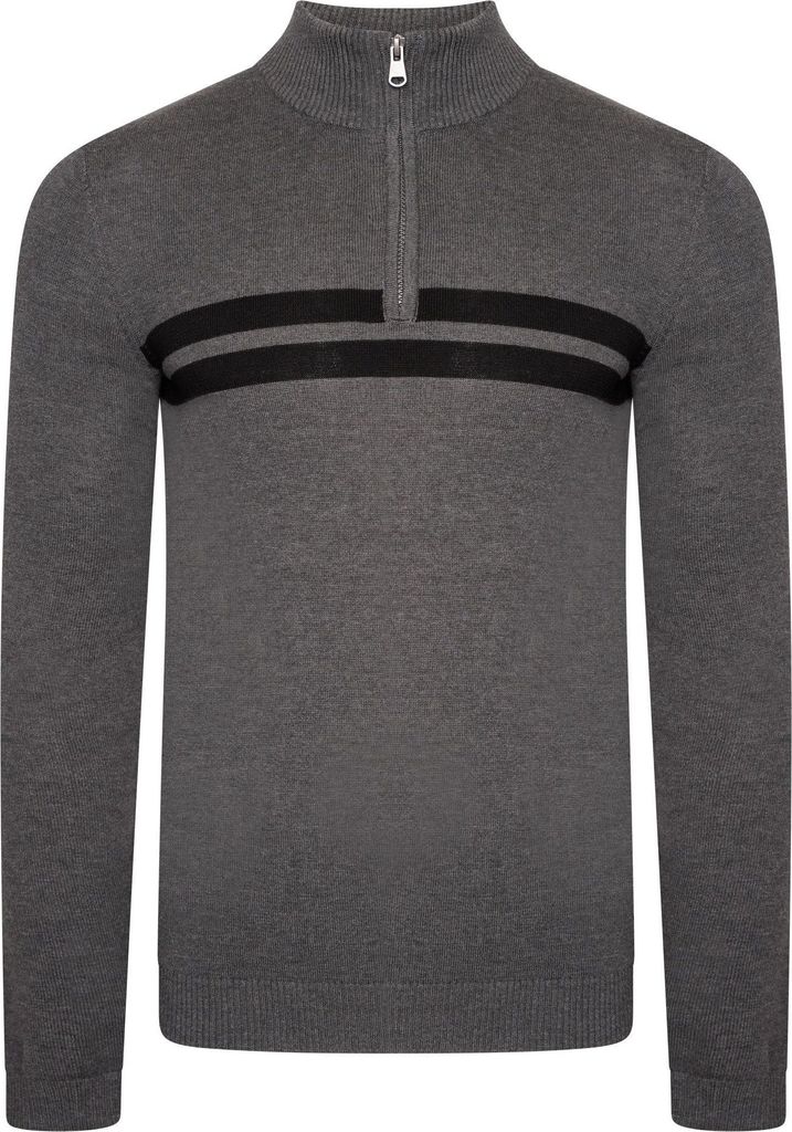 Dare 2B - "Unite Us" Sweatshirt mit halbem Reißverschluss für Herren RG6784 (3XL) (Anthrazit/Schwarz)