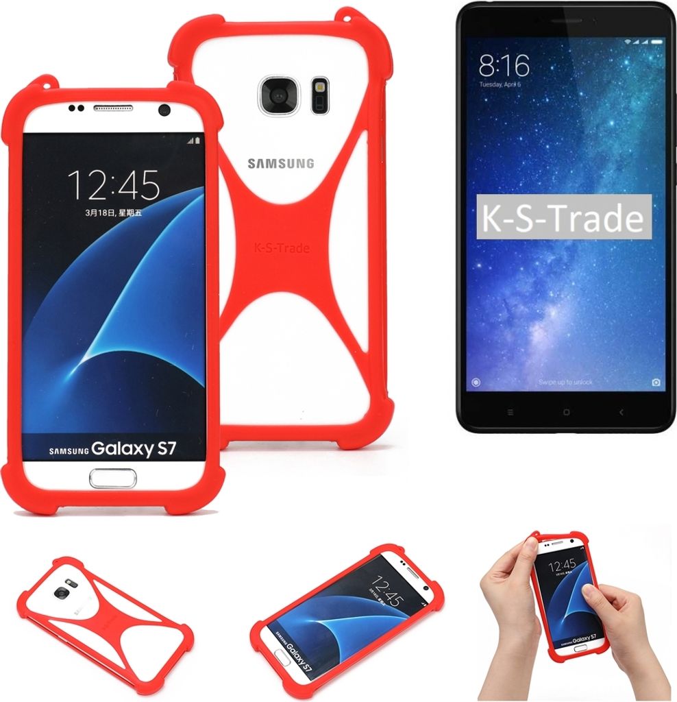 K-S-Trade Handy-Hülle kompatibel mit Xiaomi Mi Max 3 Schutz-Hülle Bumper Silikon Schutz Hülle Cover Case Silikoncase Silikonbumper TPU Softcase