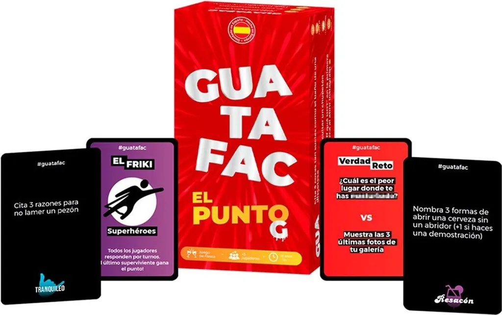 Asmodee Guatafac El Punto G Jeu de Cartes Adulte Multicolore One Size