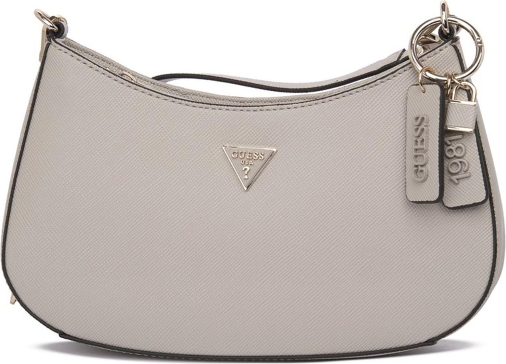 GUESS Taschen Schultertasche Kunstleder Noelle II Top Zipper Shoulder Bag taupe