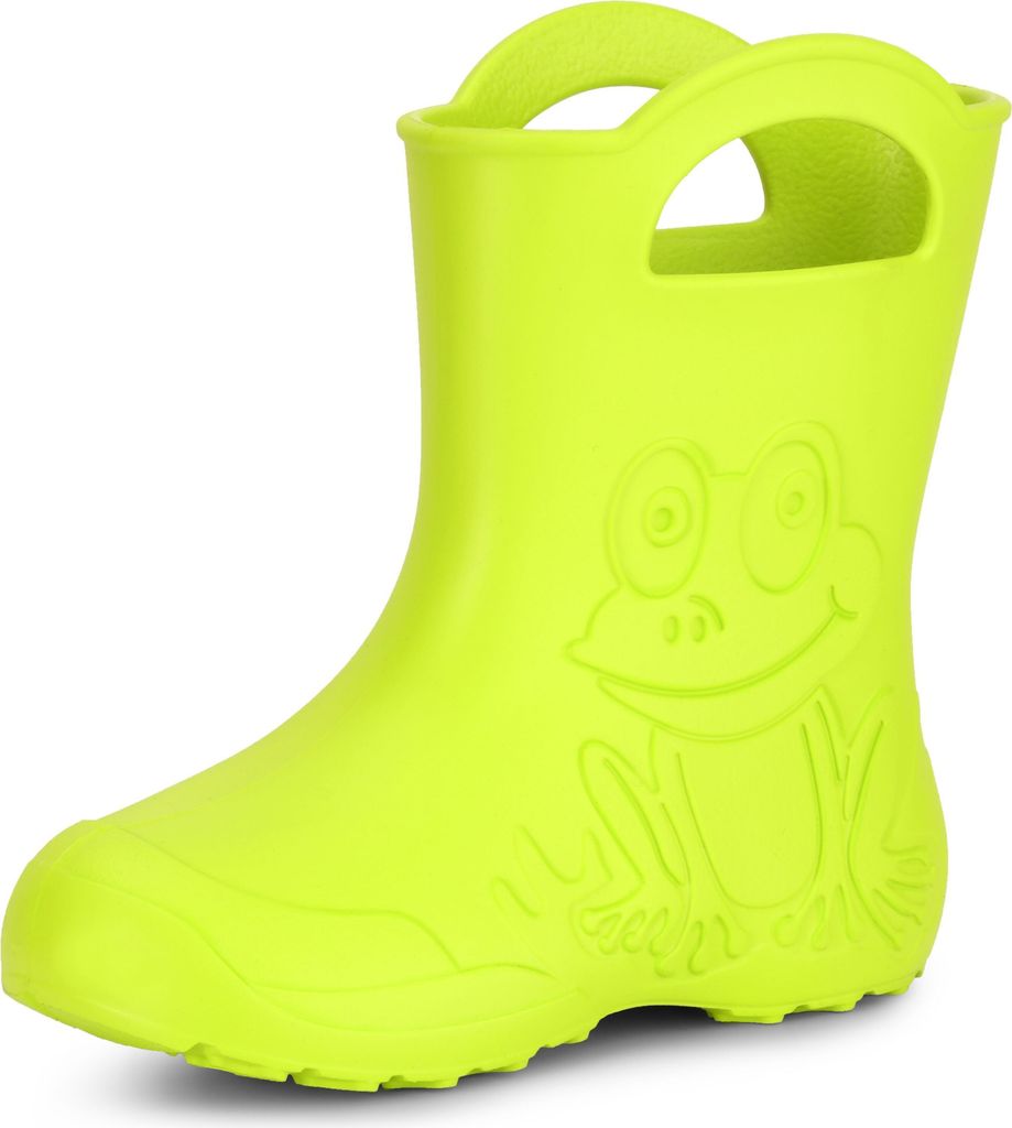 Ladeheid Eva Kinder Jungen Mädchen Gummistiefel Regenschuhe LA-CA-01 (Limone, 22/23 EU)