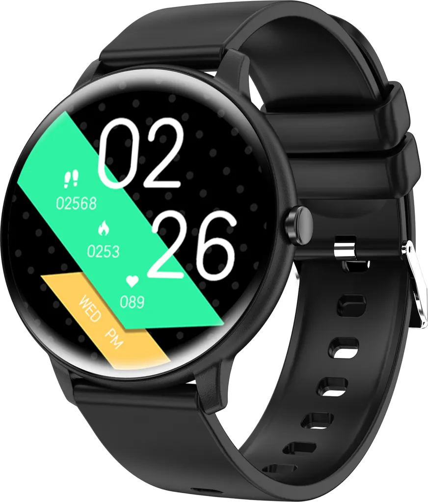 INF Smartwatch ECG Pressione Sanguigna Nero - Salute al Polso per Android iOS