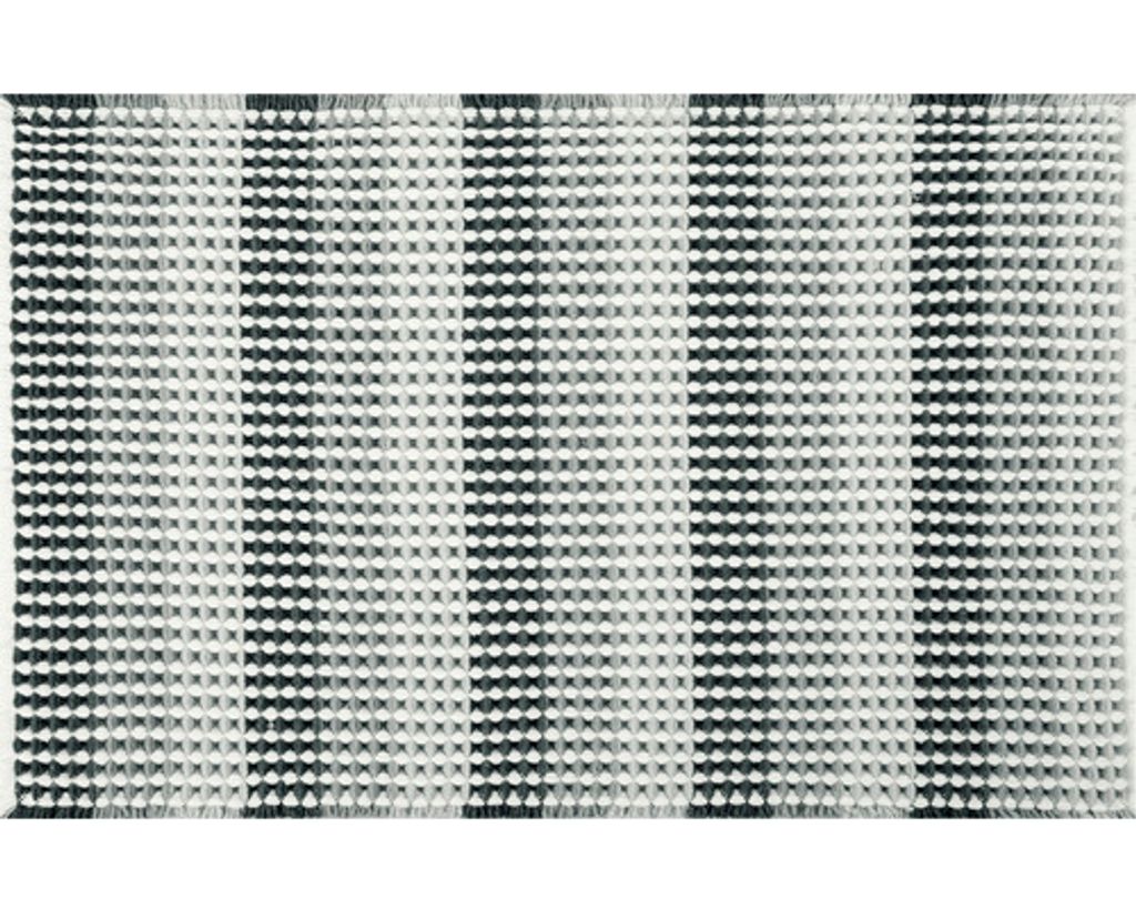 spirella Badteppich Cone 50 x 80 cm schwarz grau weiß Produktbild 