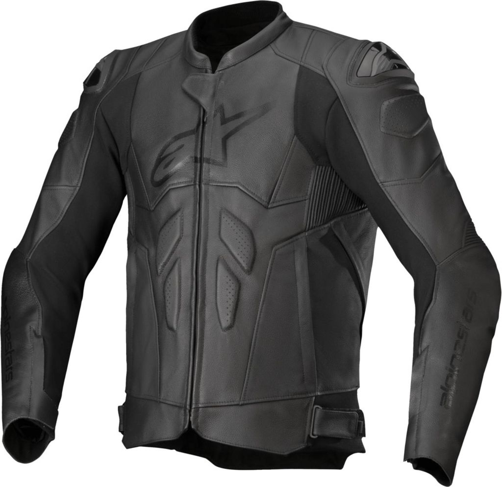 Alpinestars Dusk Motorrad Lederjacke, schwarz, 54