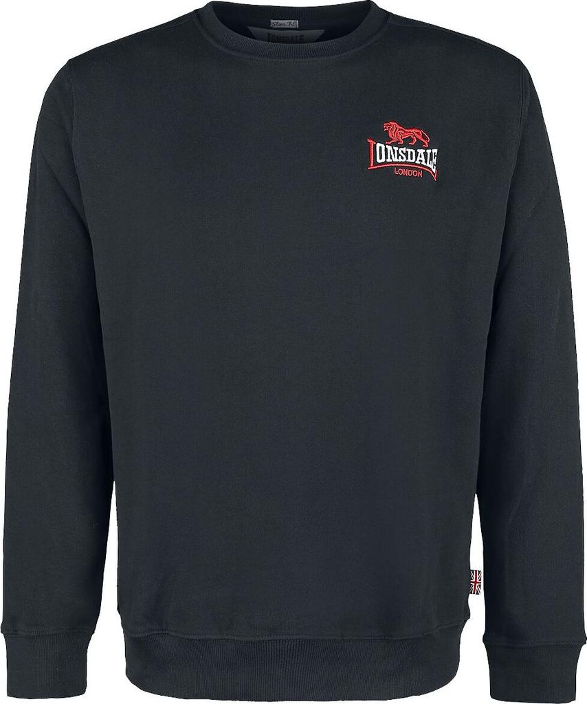 Bluza męska z okrągłym dekoltem slim fit LYMPSTONE Black L Zdjęcie produktu 