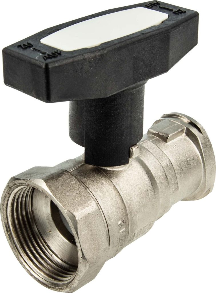 tecuro Pumpenkugelhahn 1 1/4 Innengewinde x Flansch (1 1/2 -DN 25) mit ISO-T-Griff