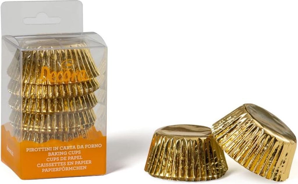 Muffinförmchen GOLD 50x32mm 60 Stück