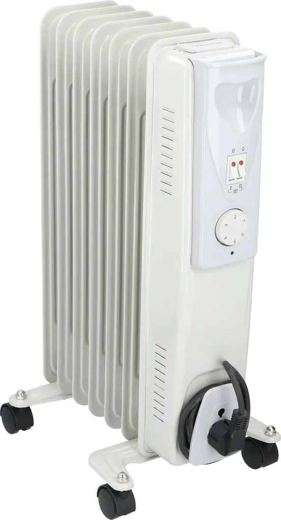 Chauffage d'appoint bain d'huile ALPINA 1500W blanc mobile et efficace