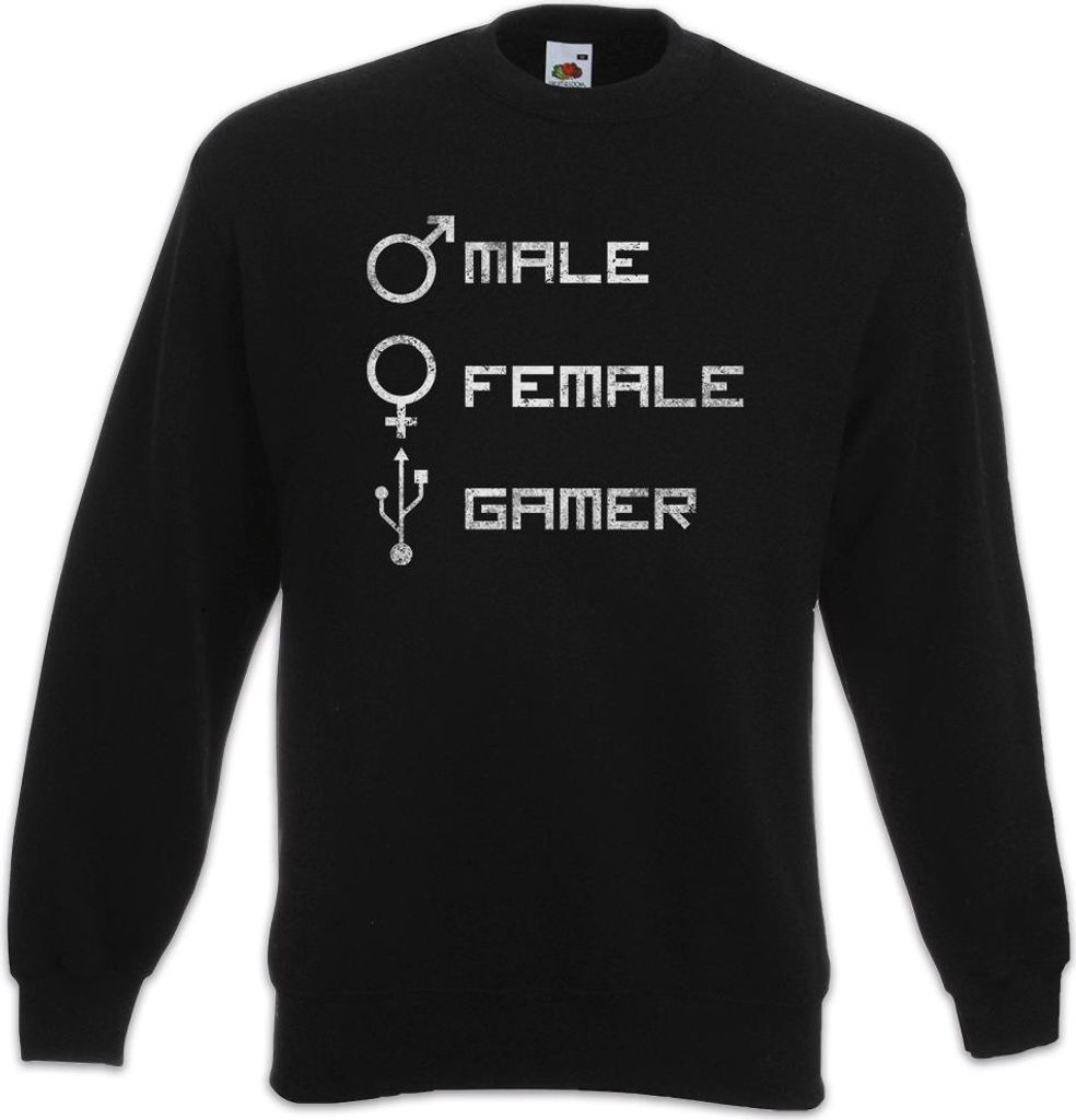 Urban Backwoods Male Female Gamer, Sweatshirt, Farbe: Schwarz, Größe: 2XL