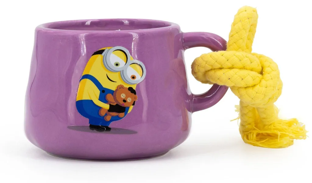 Bougie Minions parfum floral fruité en tasse céramique décorative 10cm