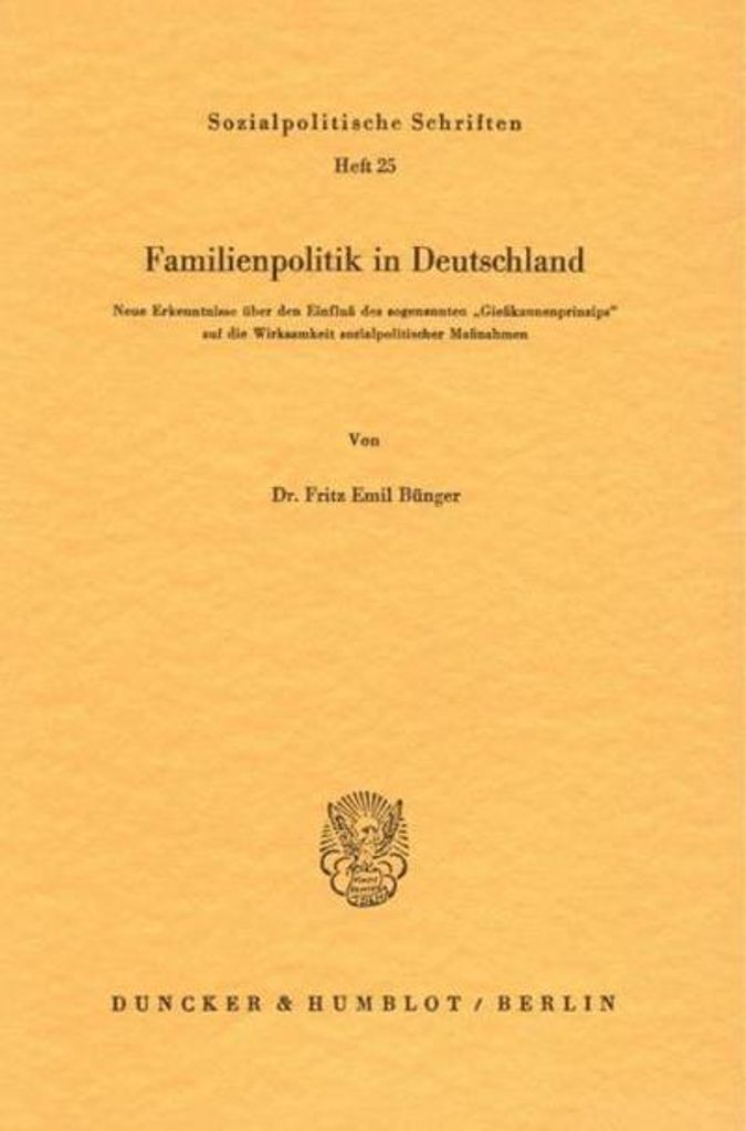 Familienpolitik in Deutschland.