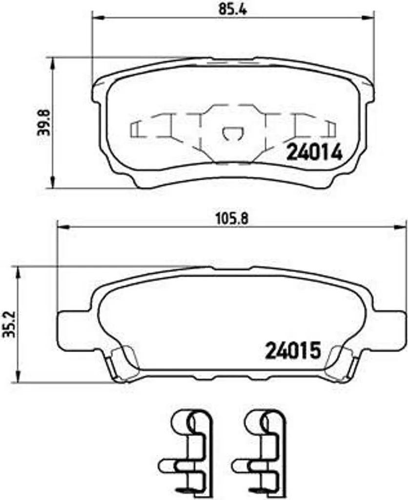 Plaquettes de frein de rechange pour Jeep Compass et Chrysler Sebring J