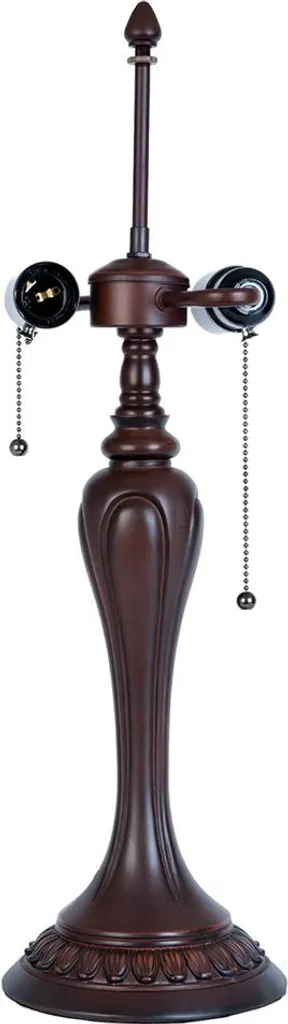 Base Lampada Tiffany Clayre & Eef 60cm Marrone - Illuminazione Vintage E27