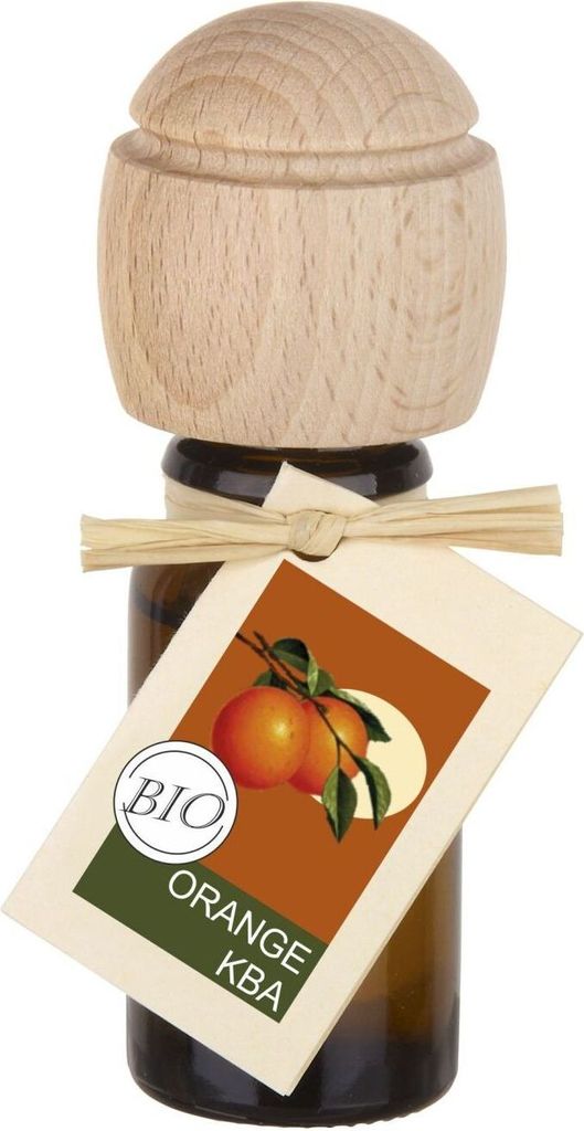 Piccolino Duftöl – Handgefertigt mit Buchenholzverschluss | Ätherische Öle Orange KBA 10 ml