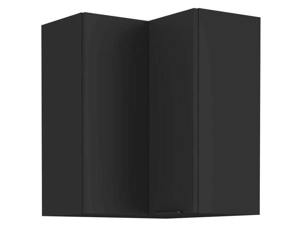 Eckoberschrank SAJU 2 - 60x60 cm, schwarz