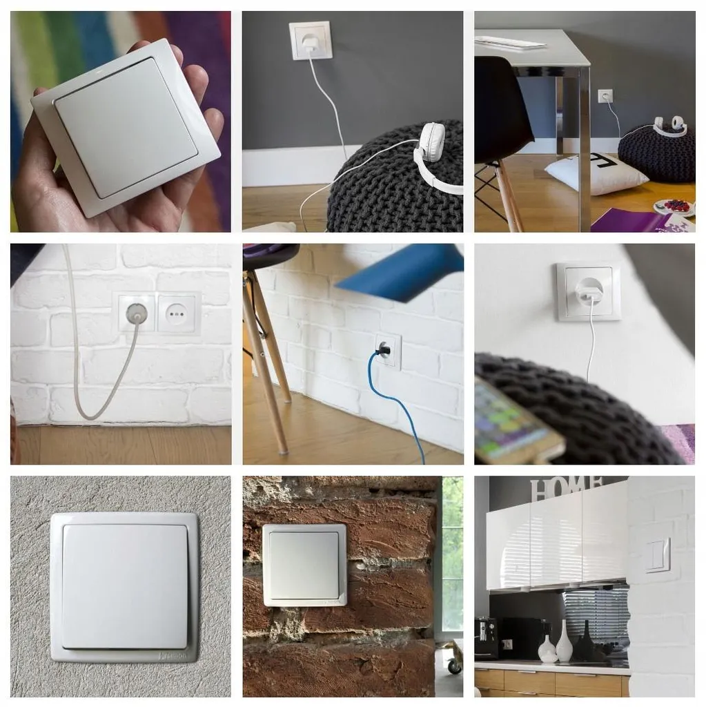 Plaque quadruple Simon Basic blanc cadre de finition pour prise