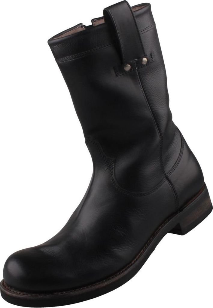 Sendra Boots Herren Stiefel 7133-Vibrant Negro Lammfell gefüttert Schwarz