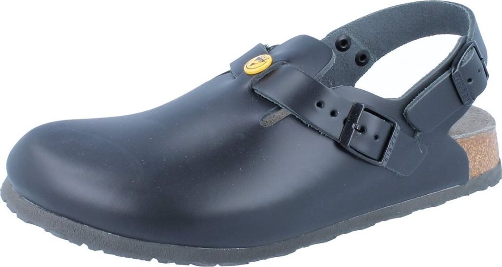 BIRKENSTOCK Tokio Damen Clogs schwarz Leder - Größe: 39 Produktbild 
