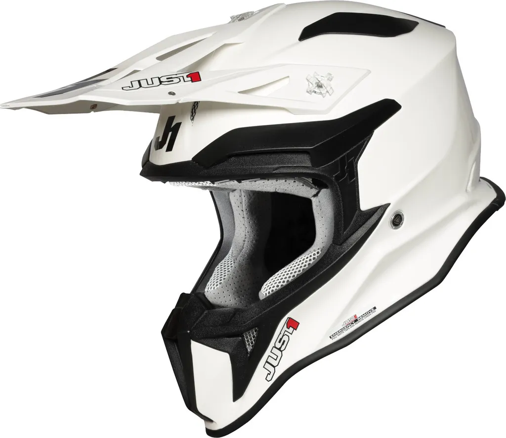 Casque de Cross Just1 J18 Intégral Blanc XS pour Pilotage Tout-Terrain