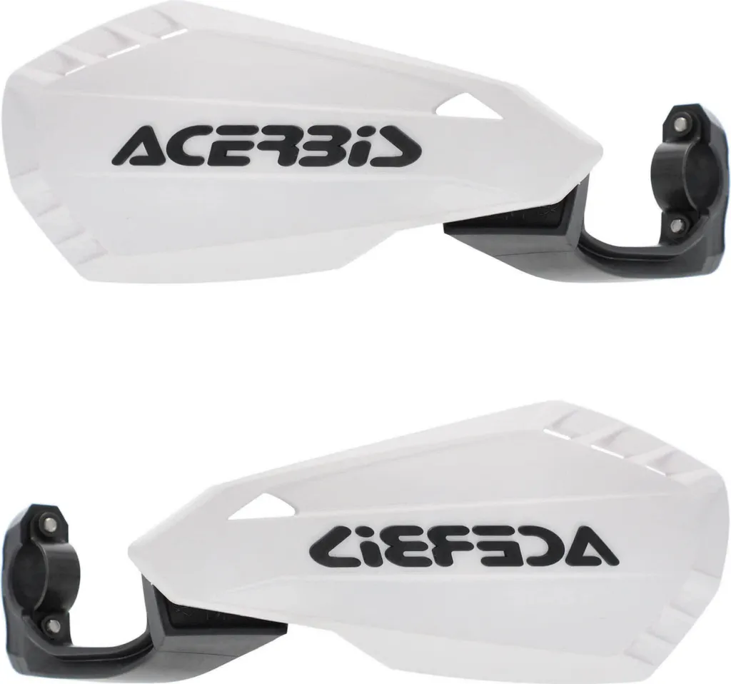 Protège-mains Acerbis Open Blanc Ultra Résistants pour Guidon Cross MX