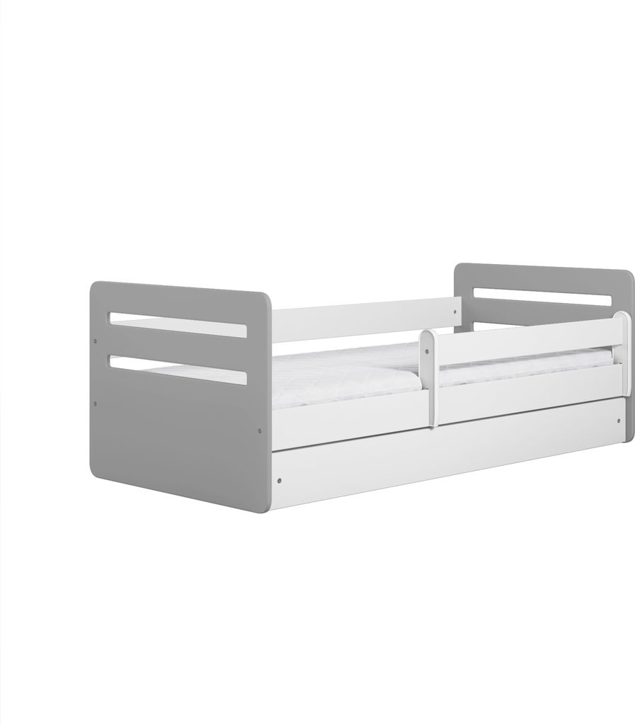 Kinderbett Jugendbett Tomi MIX 70x140, 80x160, 80x180 cm - Komplettset mit Matratze, Schublade & Rausfallschutz