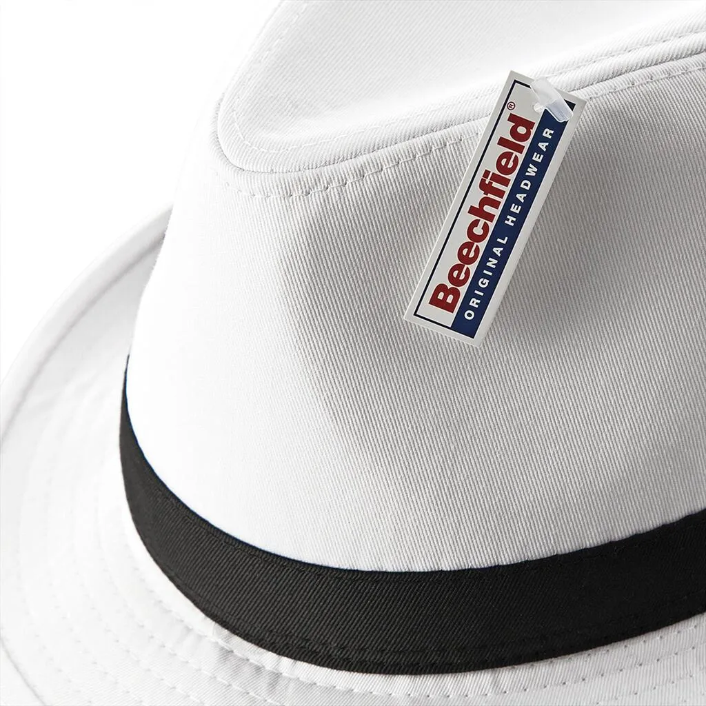 Cappello Fedora Street Style Bianco Nero S/M | Look Iconico Urbano - 6