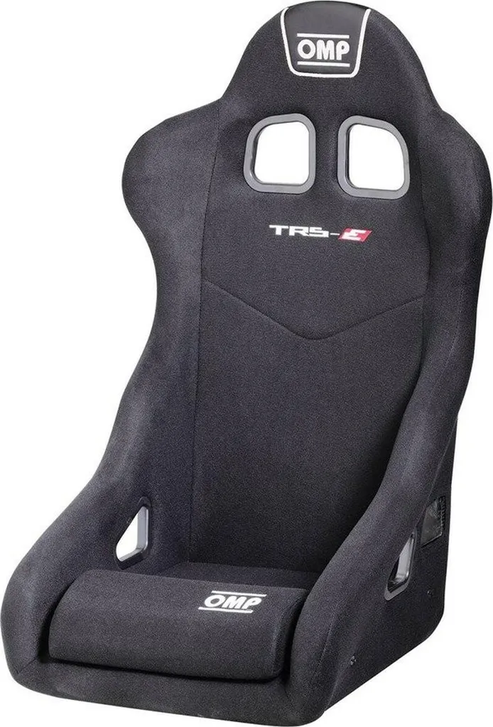 Siège de course OMP TRS-E XL en tube acier noir avec finition simili-cuir