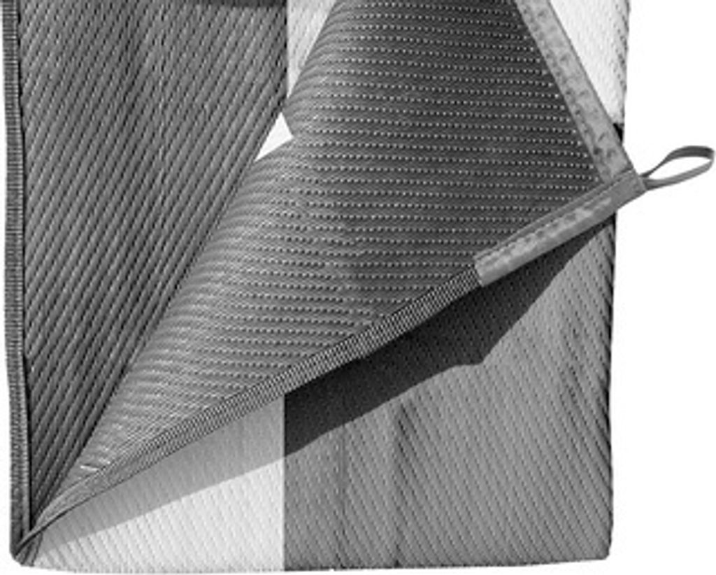 Vorzeltteppich BRUNNER Balmat 500 x 250 cm Farbe grau / weiß
